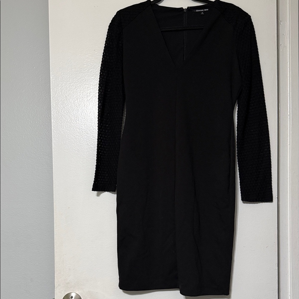 Gianni Bini Black Long Sleeve Dress